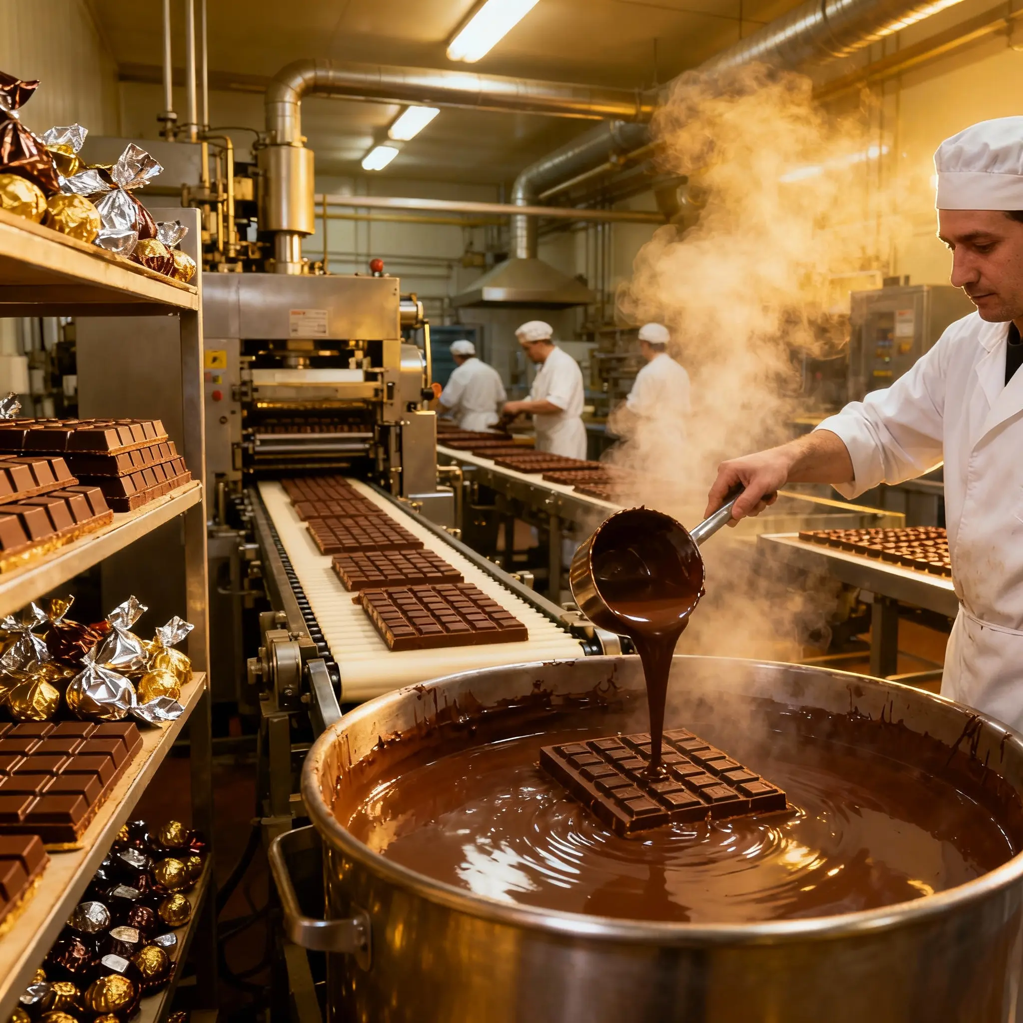 Assorted chocolate tasting collection